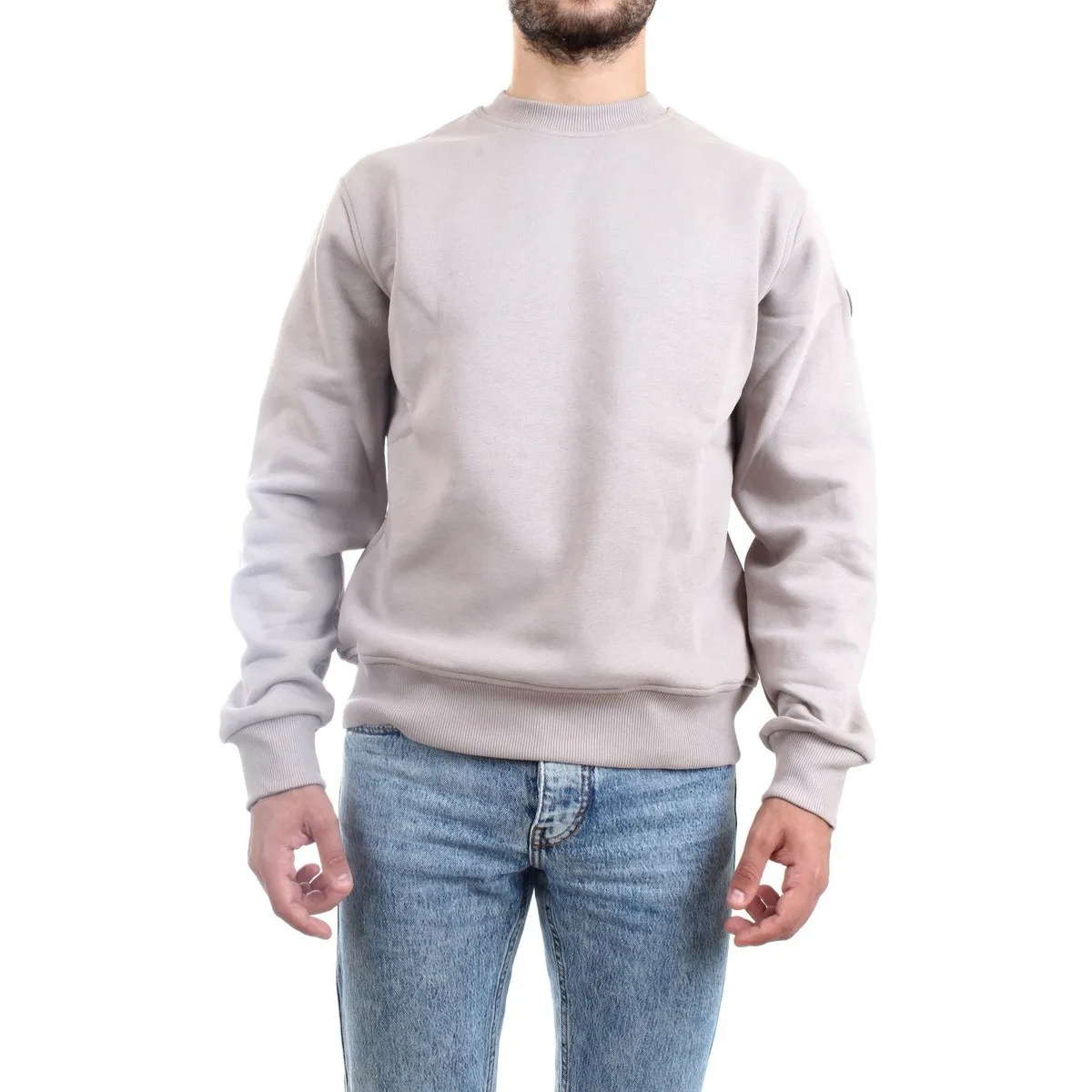 8232 Sudadera hombre beige