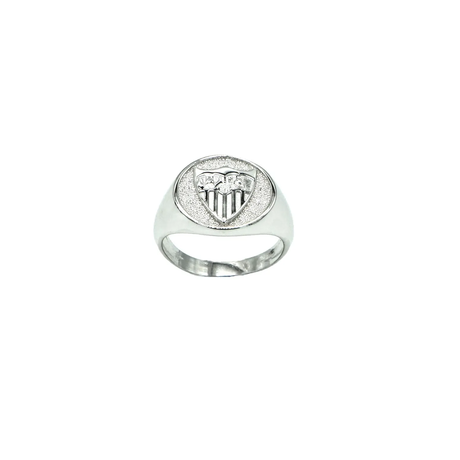 Anillo Plata Sello con Escudo
