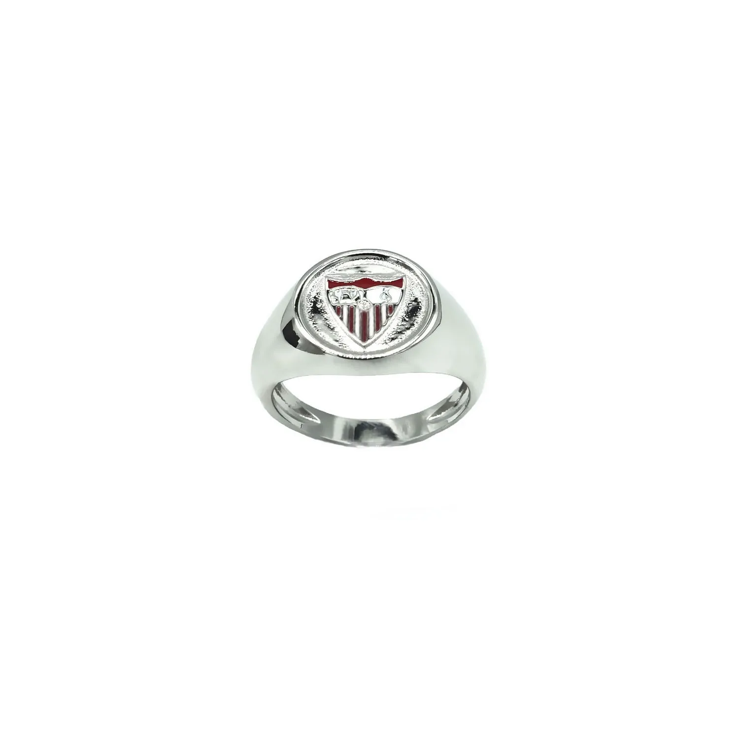 Anillo Sello plata escudo color