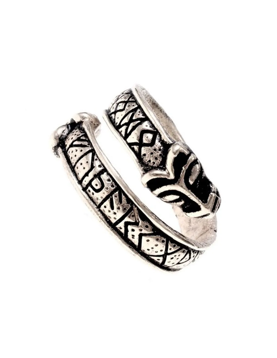 Anillo vikingo con letras rúnicas del Futhark