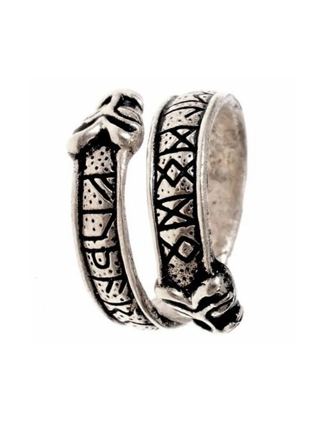 Anillo vikingo con letras rúnicas del Futhark