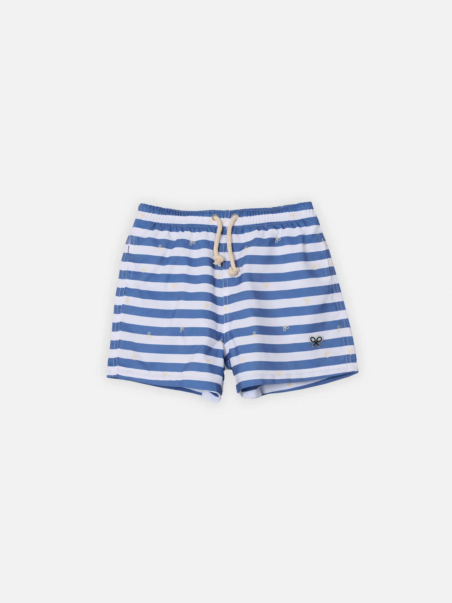 Bañador kids rayas blancas azules