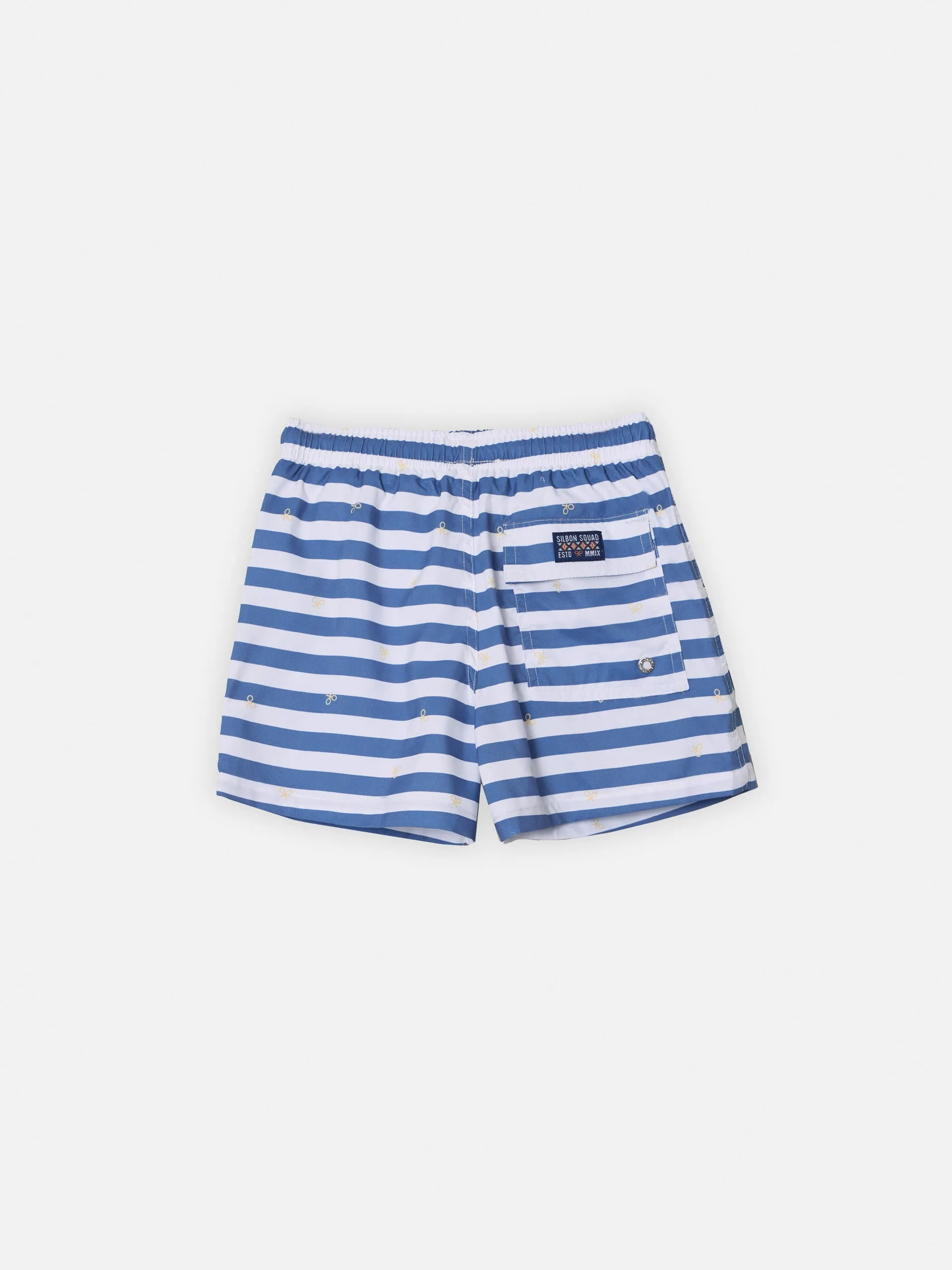 Bañador kids rayas blancas azules
