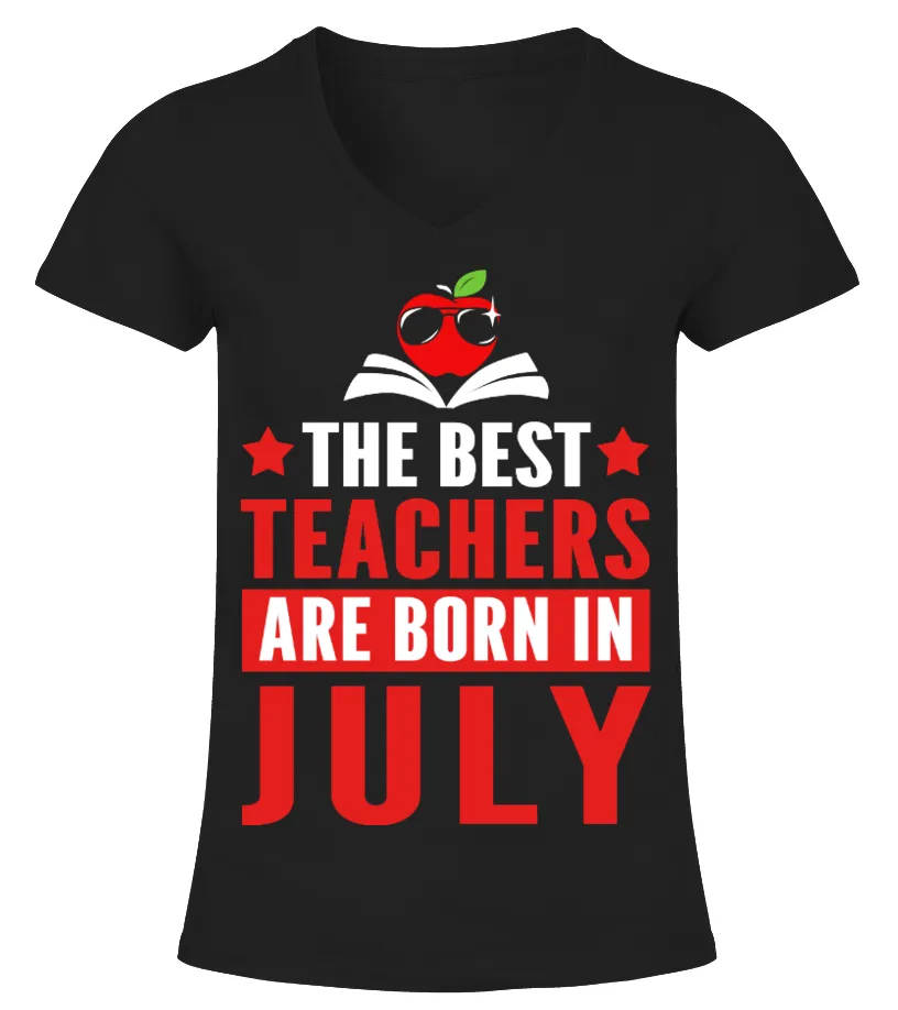 BEST TEACHER   JULY CAMISETA CUELLO PICO MUJER