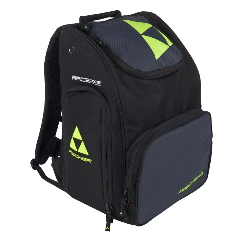 Bolsa para zapatos Fischer MOCHILA RACE 55L (NEGRO/AMARILLO NEÓN)