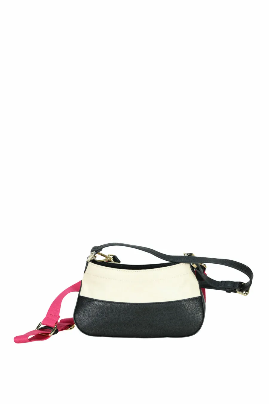 Bolso de hombro con maxilogo fucsia