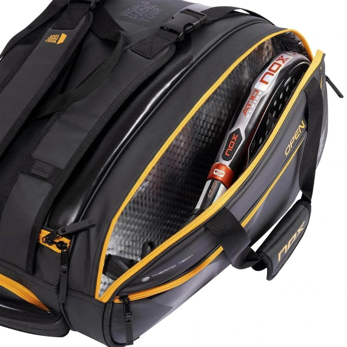Bolso Pádel Nox WPT Open Series 55 Litros Negro