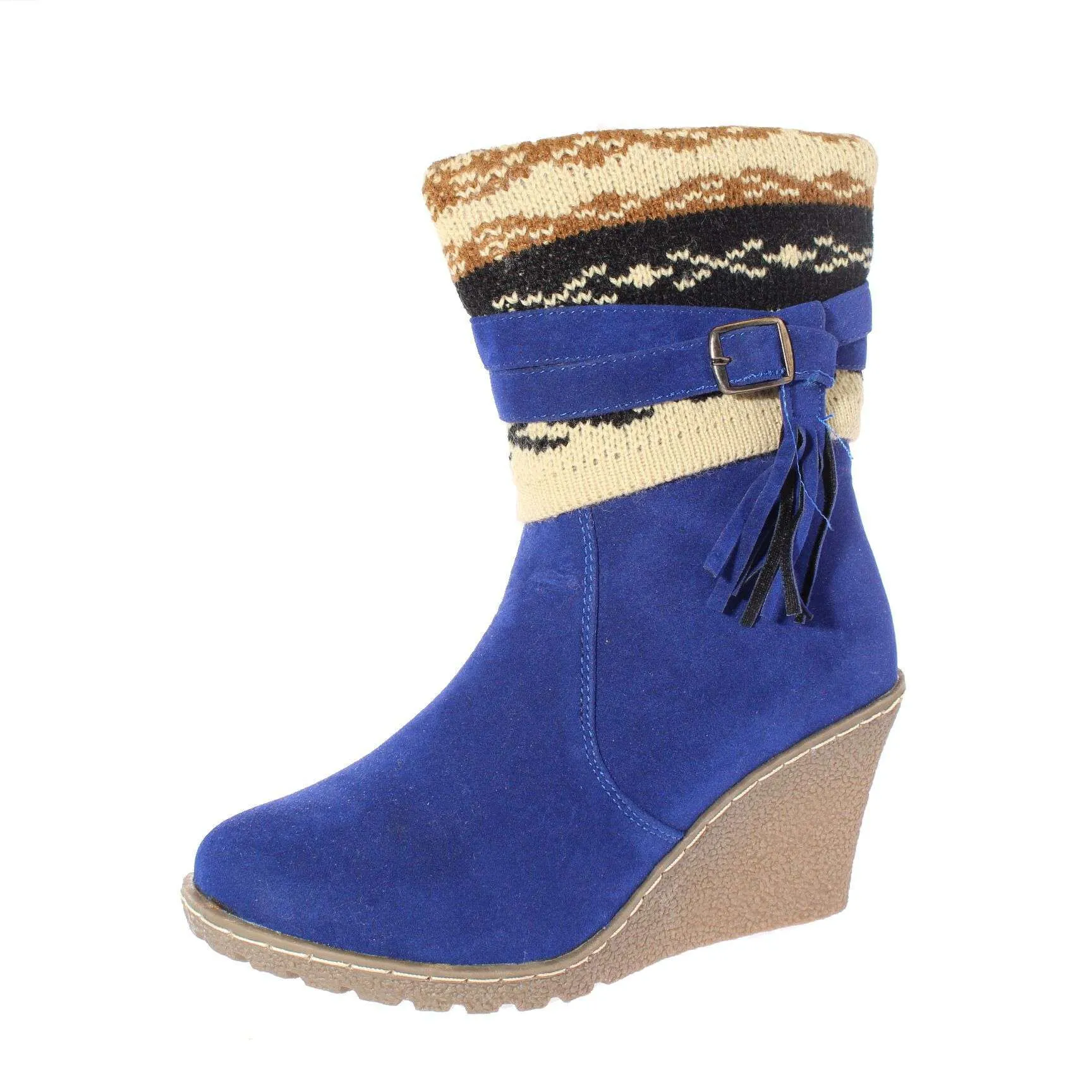 Bota Taco Chino Azul Vía Franca Art. 51214blue