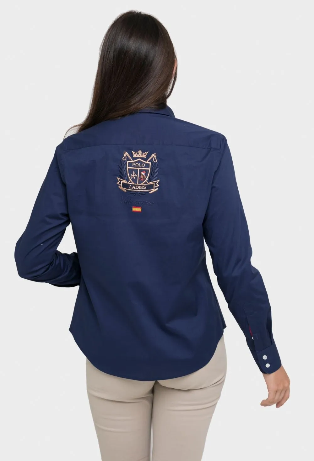 Camisa mujer Escudo España en azul marino