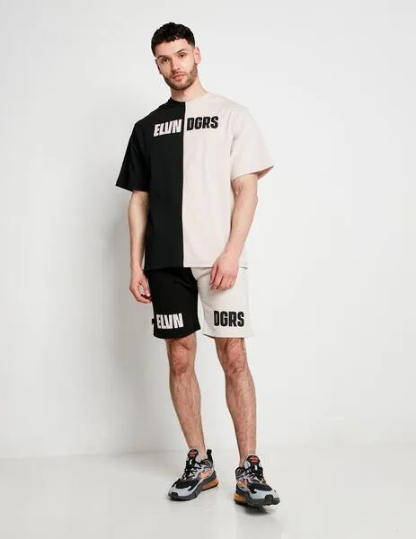 CAMISETA 11 DEGREES CUT & SEW  STONE / BLACK