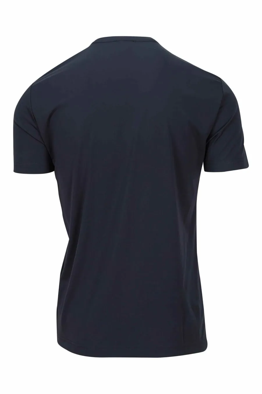 Camiseta azul marino con minilogo escudo 