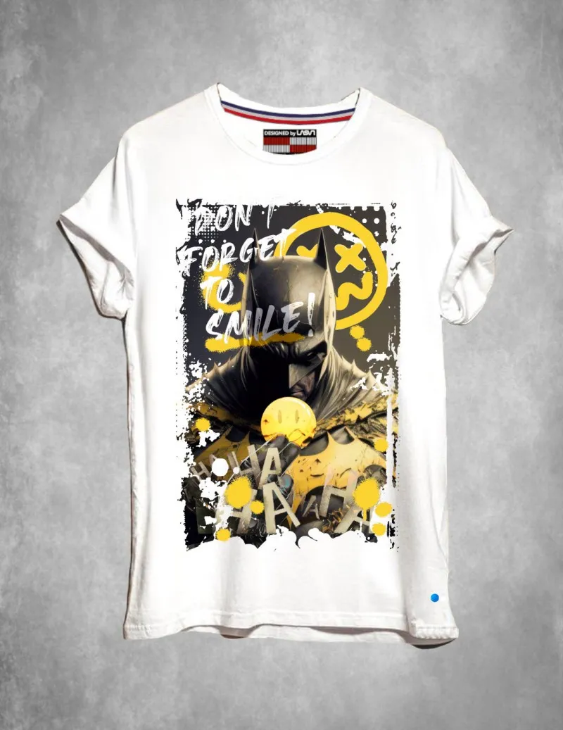 Camiseta de hombre SMILE blanco