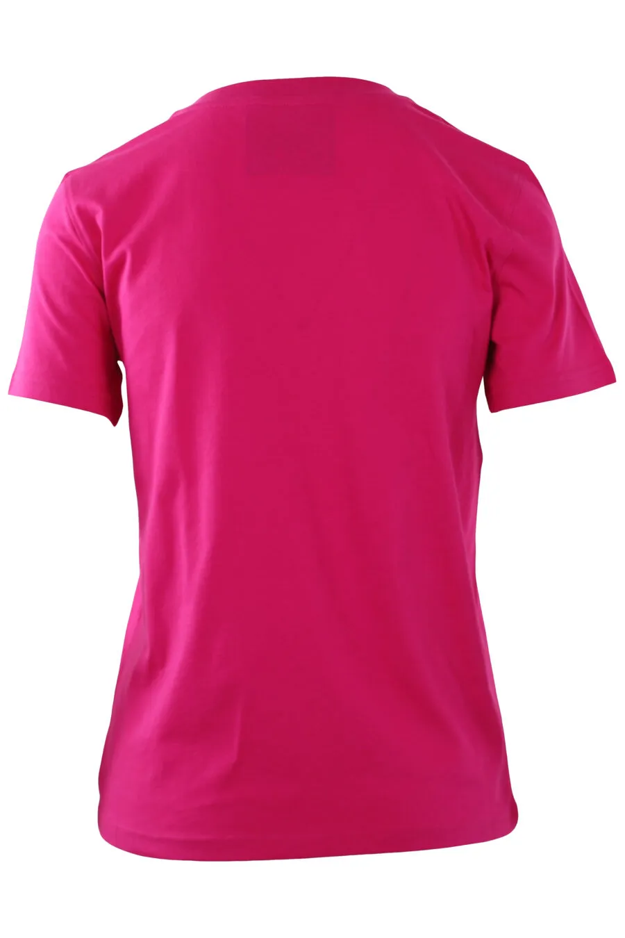 Camiseta fucsia con logo escudo de oso