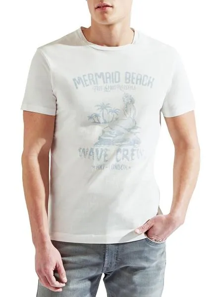 camiseta hackett mermaid blanco hombre