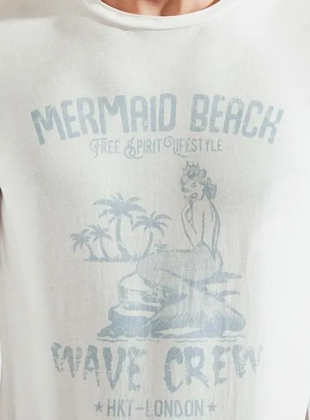 camiseta hackett mermaid blanco hombre