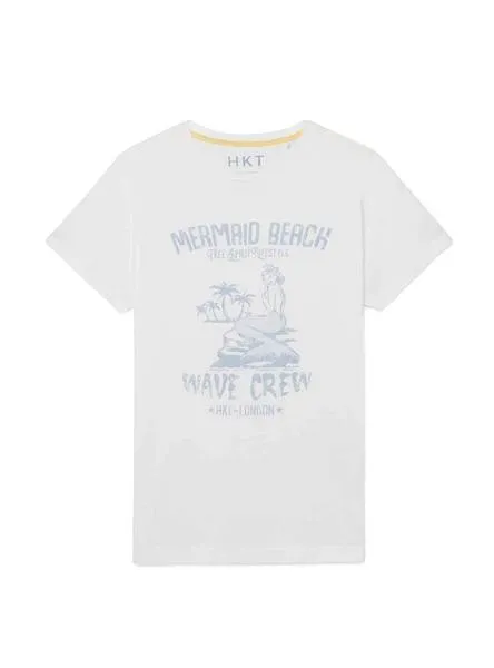camiseta hackett mermaid blanco hombre