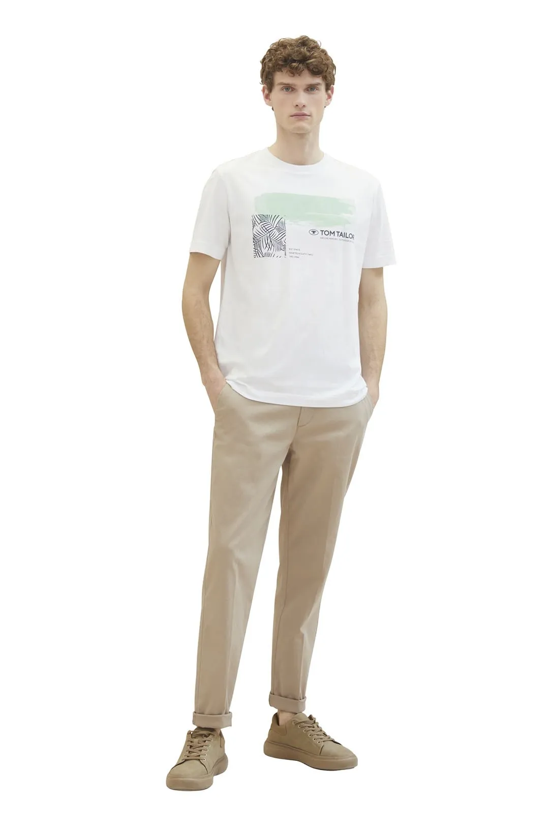 CAMISETA HOMBRE TOM TAILOR BLANCO