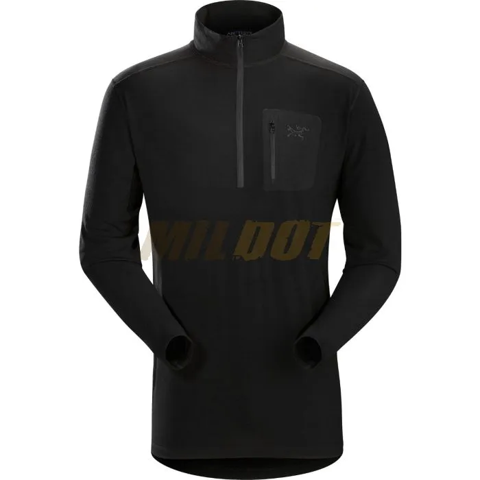 Camiseta interior ARCTERYX Cold WX Zip Neck SV negra