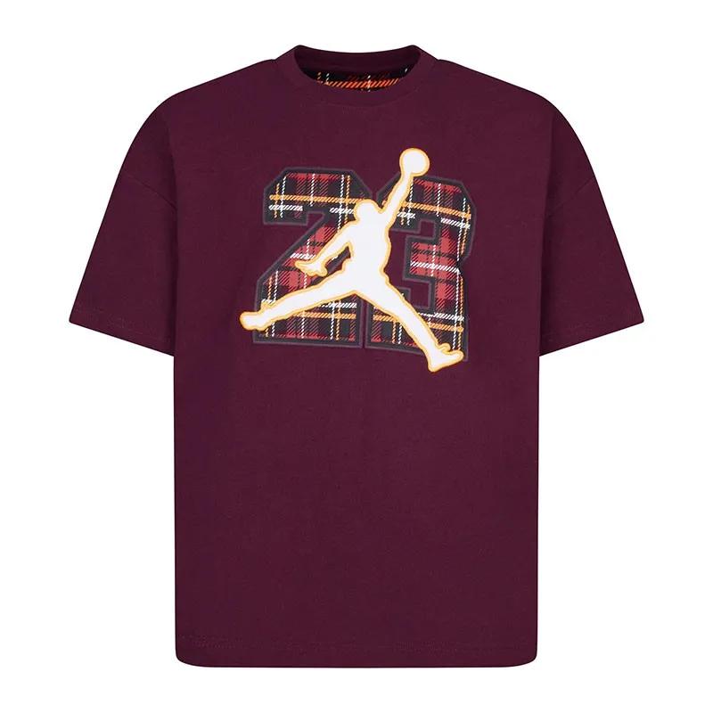 CAMISETA JORDAN PLAID PACK 23 GRANATE