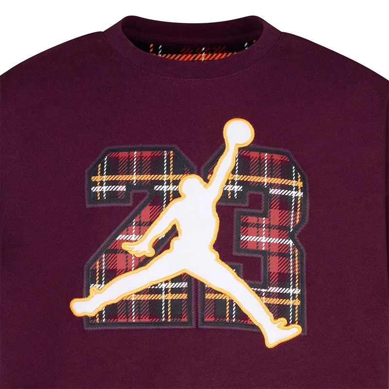 CAMISETA JORDAN PLAID PACK 23 GRANATE