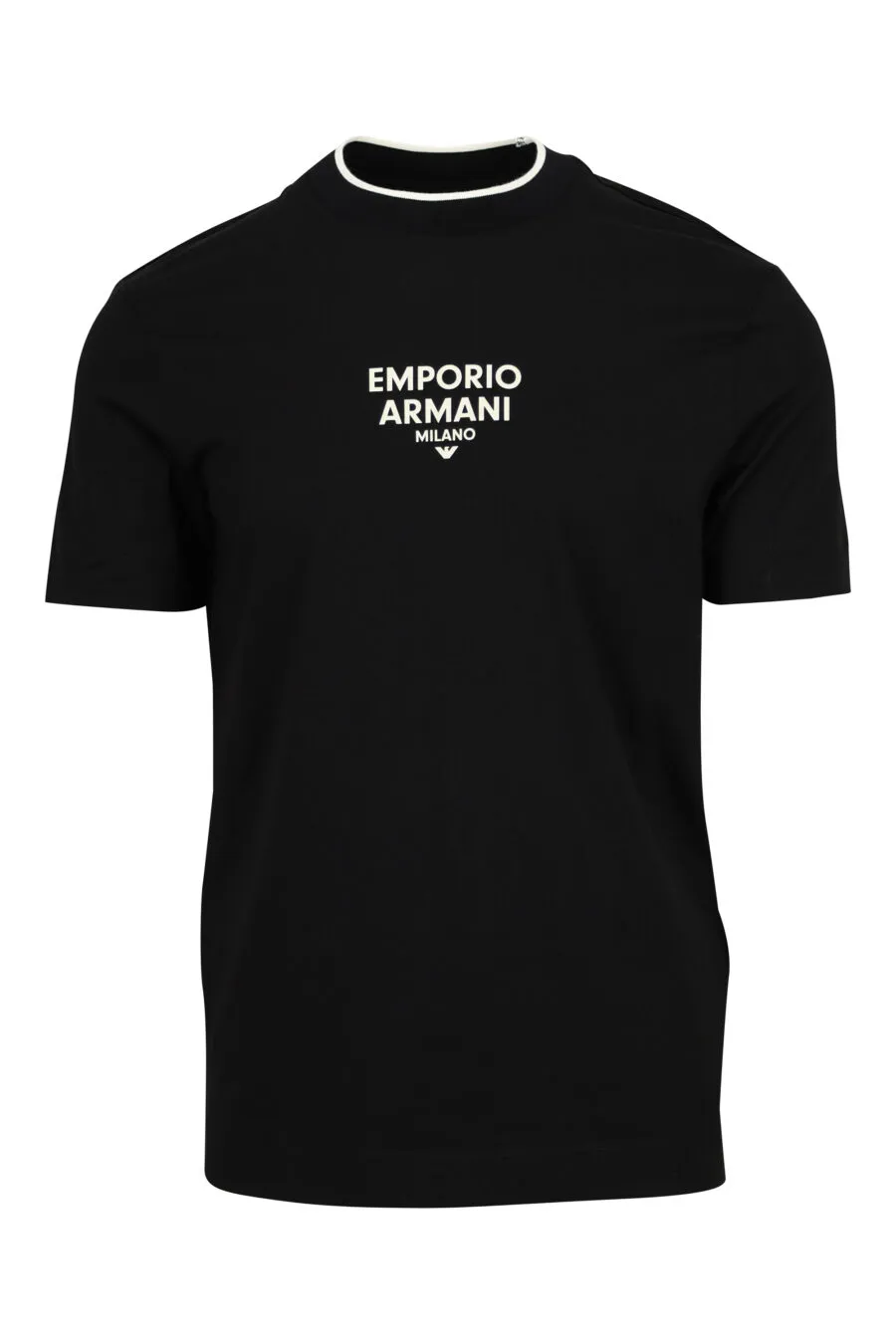 Camiseta negra con minilogo 