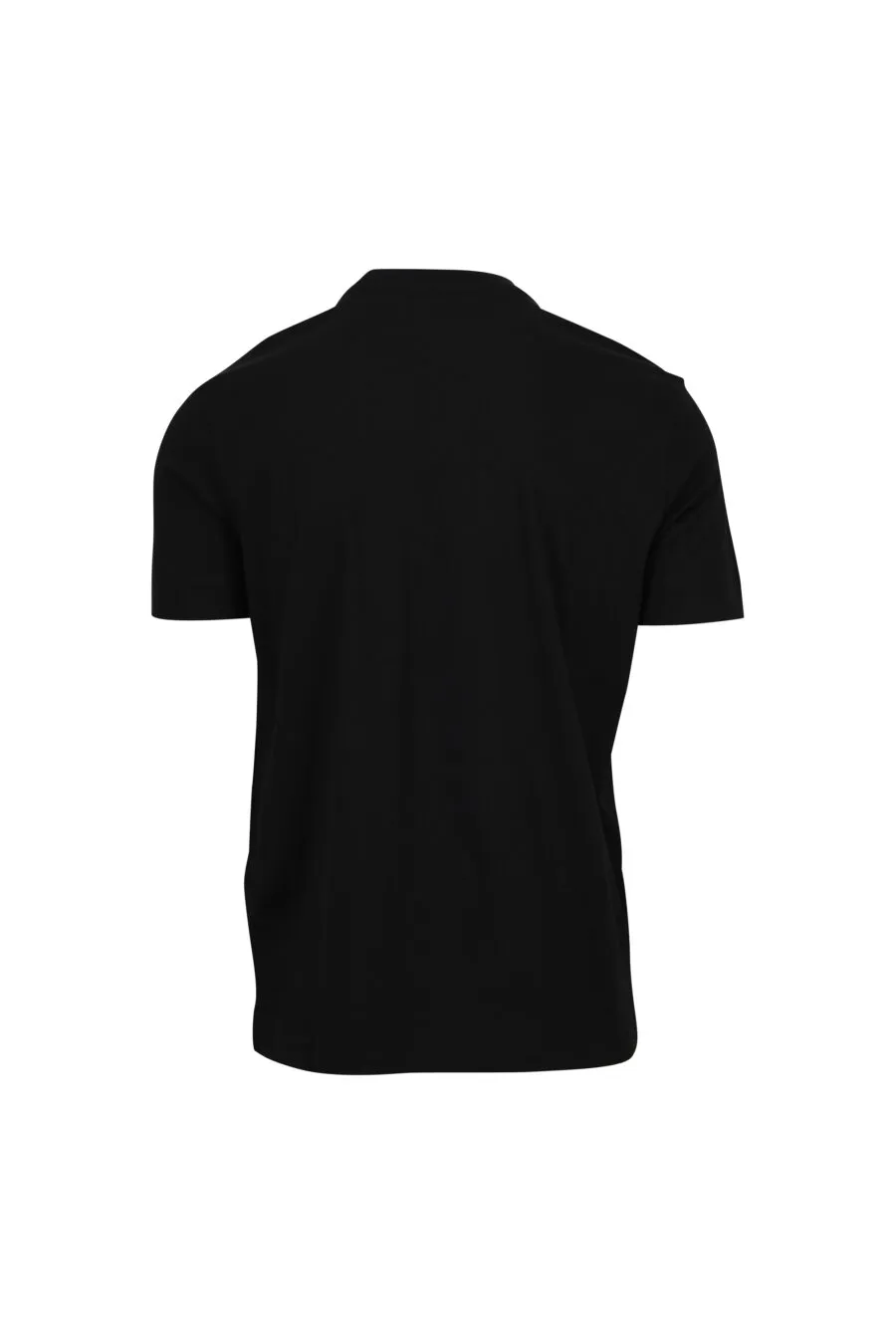 Camiseta negra con minilogo 