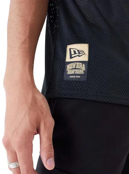 Camiseta New Era Mesh Oversized Negro Hombre