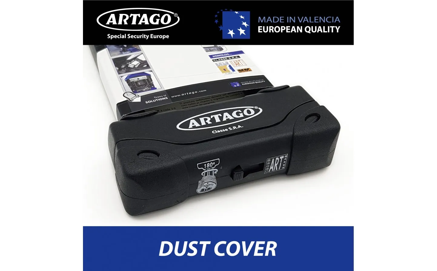 CANDADO MOTO ANTIRROBO U ARTAGO 18ART ø18  320X85 BUNKER |18ART320E|