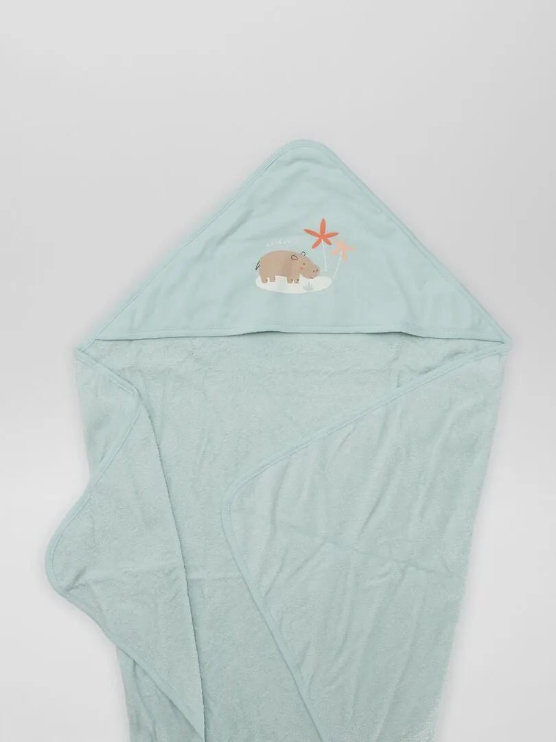CAPA DE BAñO ESTAMPADA  AZUL