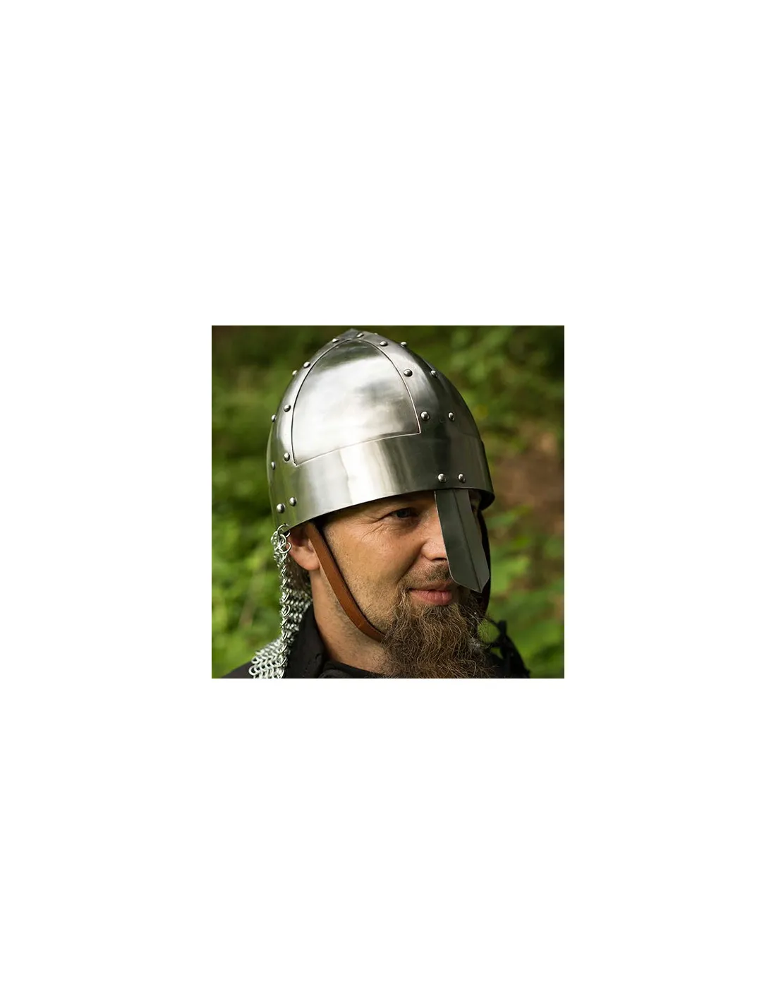 Casco Vikingo con cota de malla