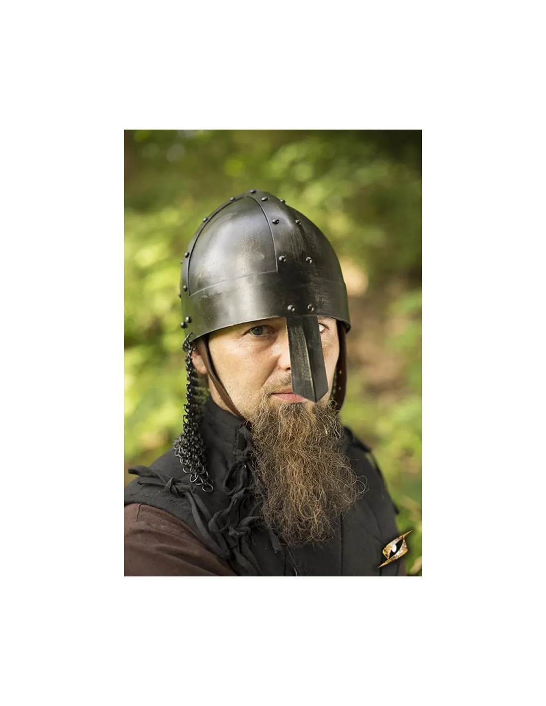 Casco vikingo Spangenhelm acabado oscuro, Epic Armoury