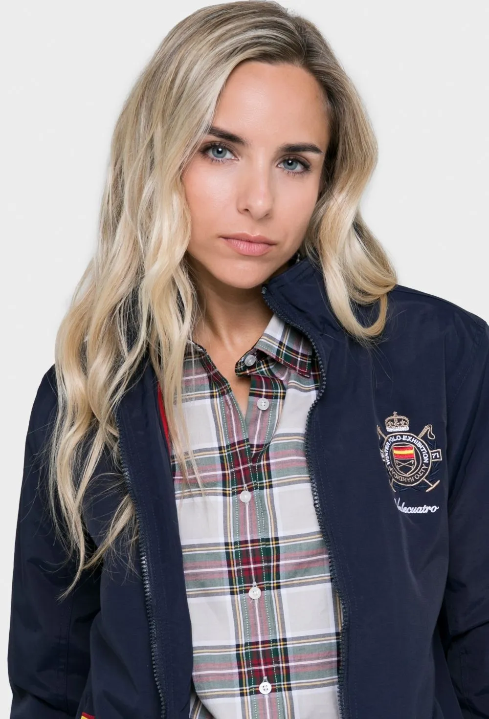 Cazadora mujer azul marino escudo España