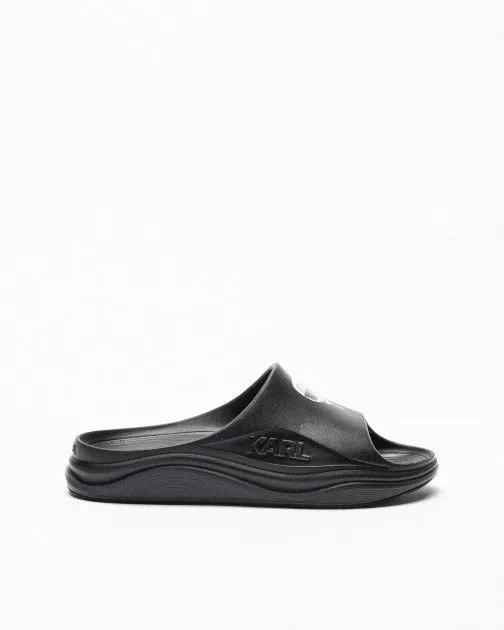Chanclas pala Karl Lagerfeld SKOONA Karl Ikonic Slide Negro