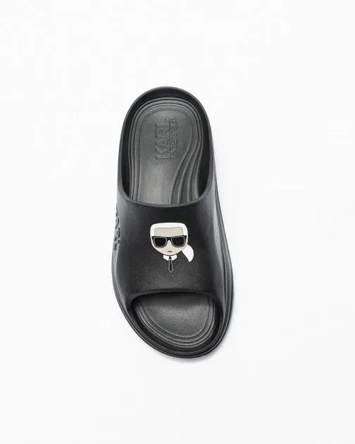 Chanclas pala Karl Lagerfeld SKOONA Karl Ikonic Slide Negro