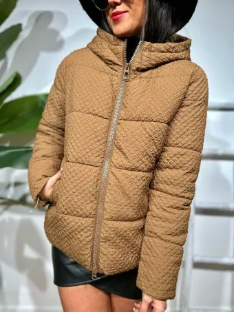 Chaqueta Acolchada KLISSE Marrón
