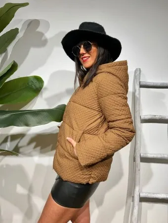 Chaqueta Acolchada KLISSE Marrón