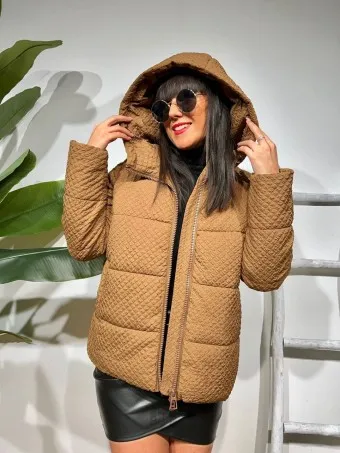 Chaqueta Acolchada KLISSE Marrón