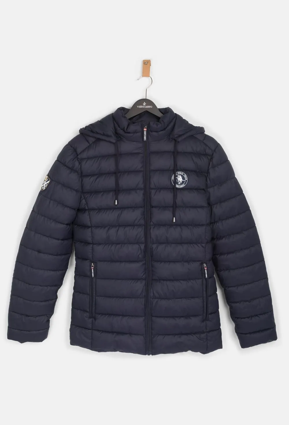 Chaqueta acolchada modelo escudo azul marino