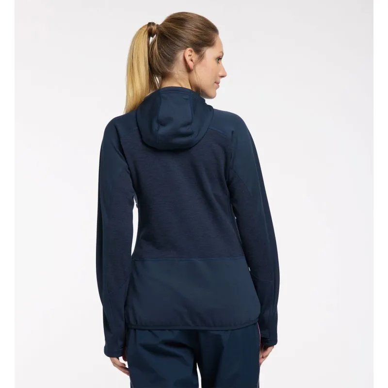 Chaqueta HAGLÖFS Spire Mid Hood (Azul Tarn) Mujer