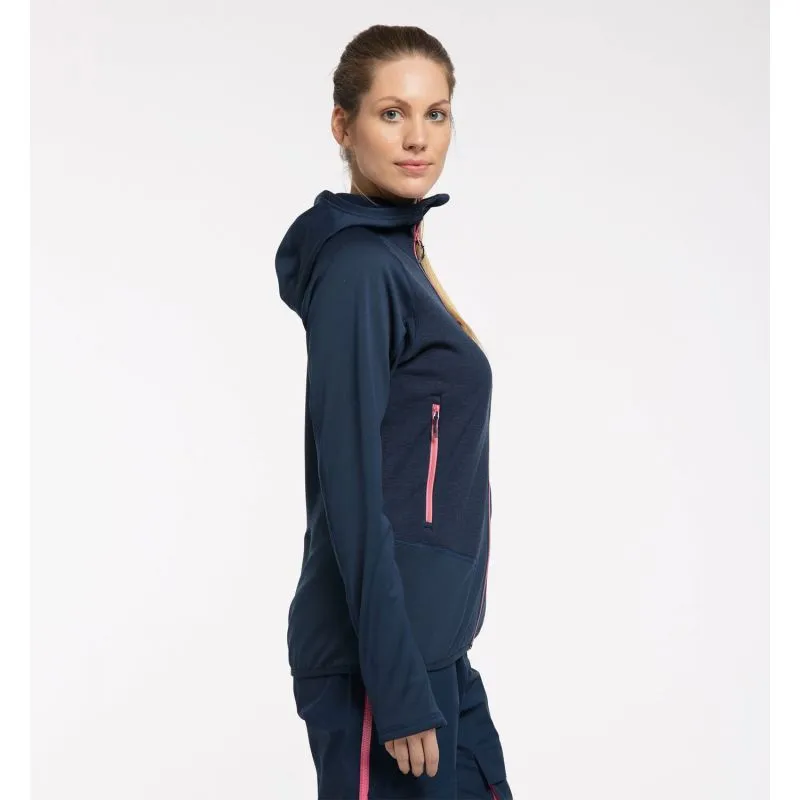 Chaqueta HAGLÖFS Spire Mid Hood (Azul Tarn) Mujer