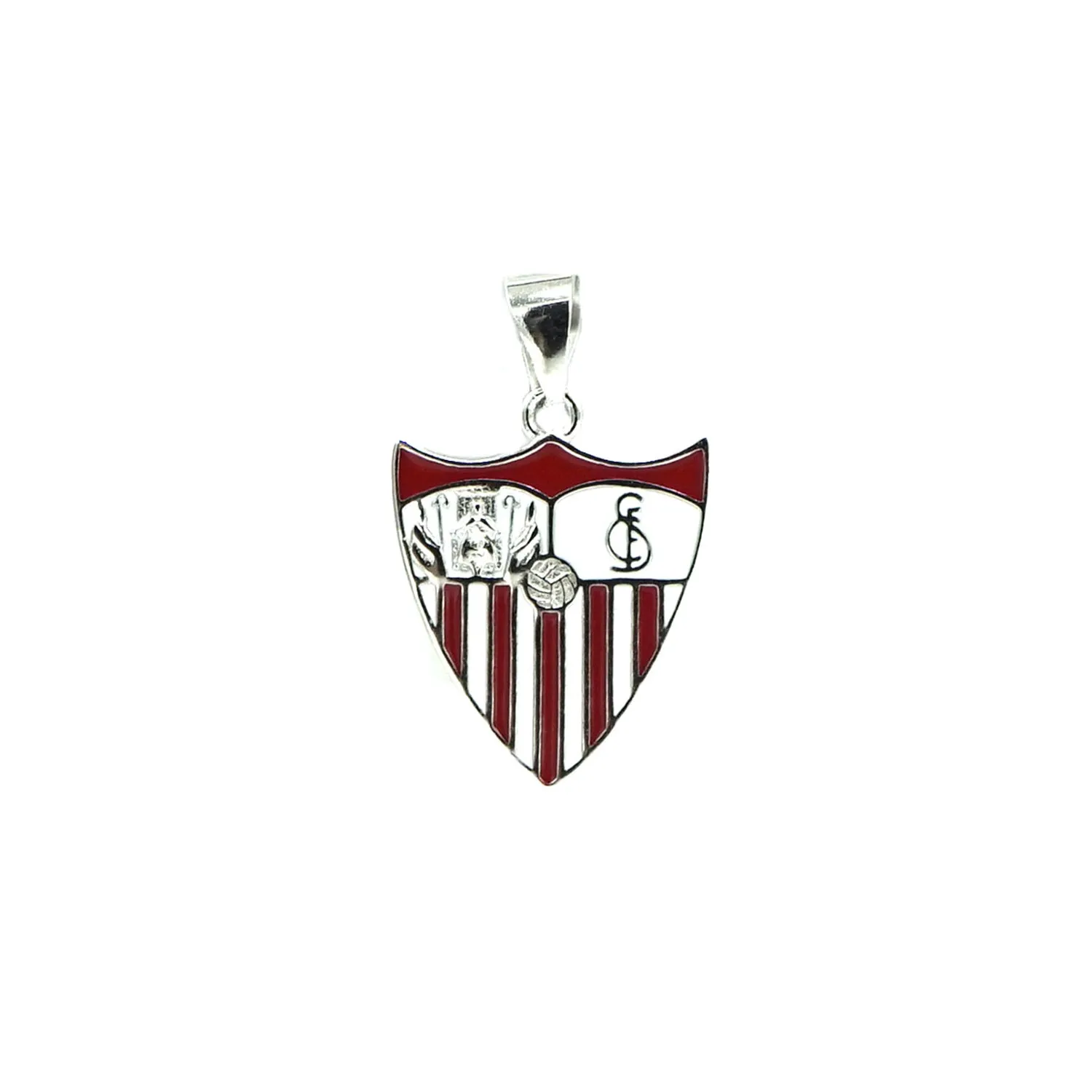 Colgante de plata con escudo esmaltado