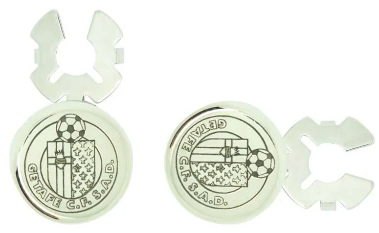 Cubrebotones para camisa personalizados escudo Futbol Getafe