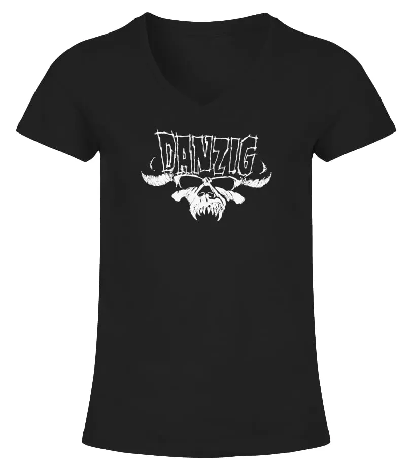 Danzig Merch Camiseta cuello pico Mujer