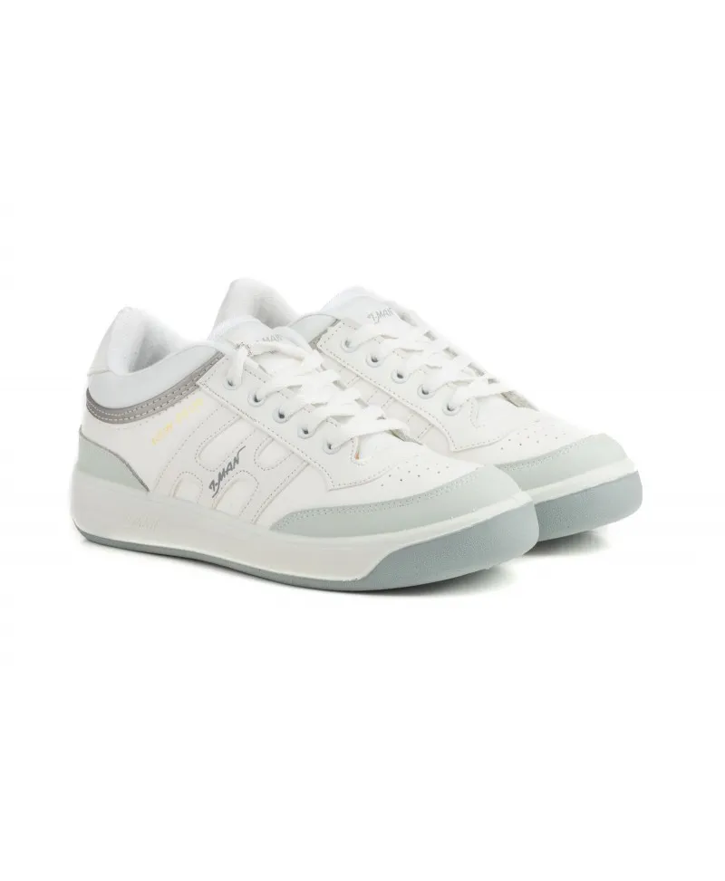 Deportivas Hombre Piel Blanco Cordones