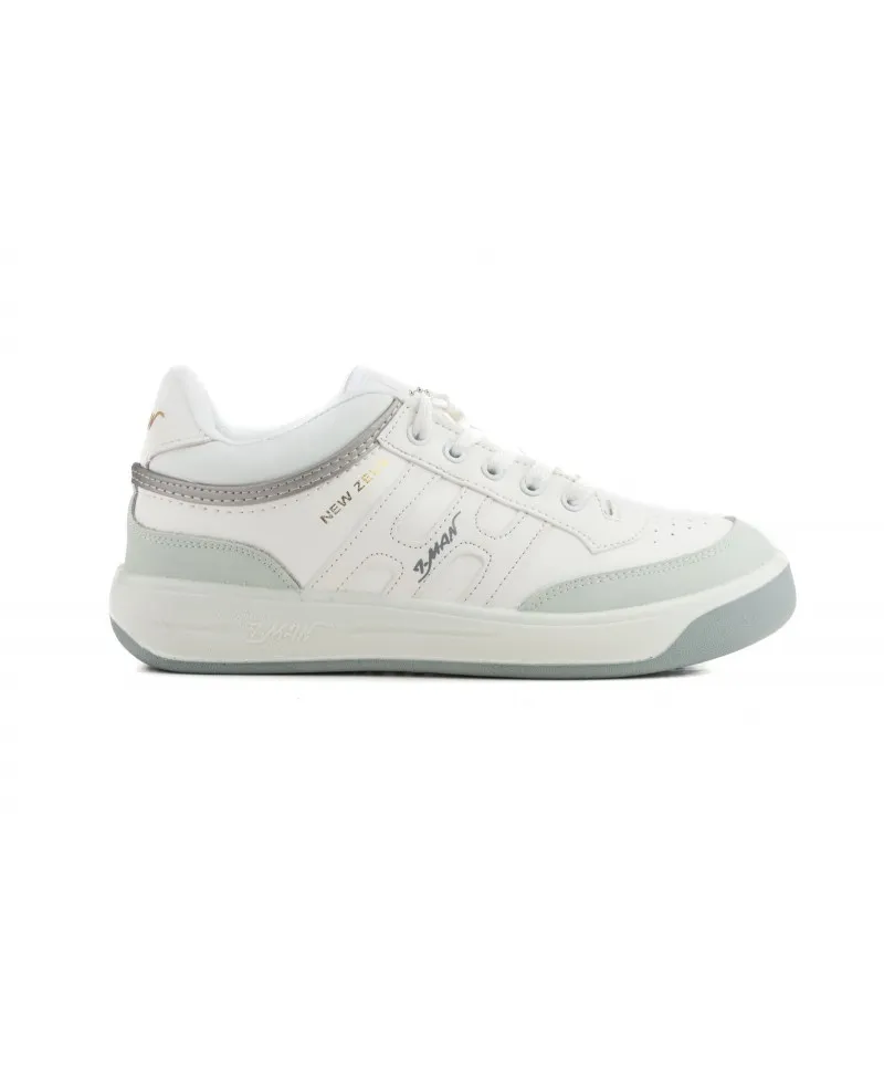 Deportivas Hombre Piel Blanco Cordones