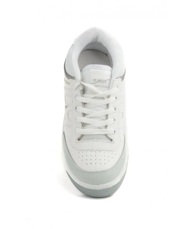 Deportivas Hombre Piel Blanco Cordones
