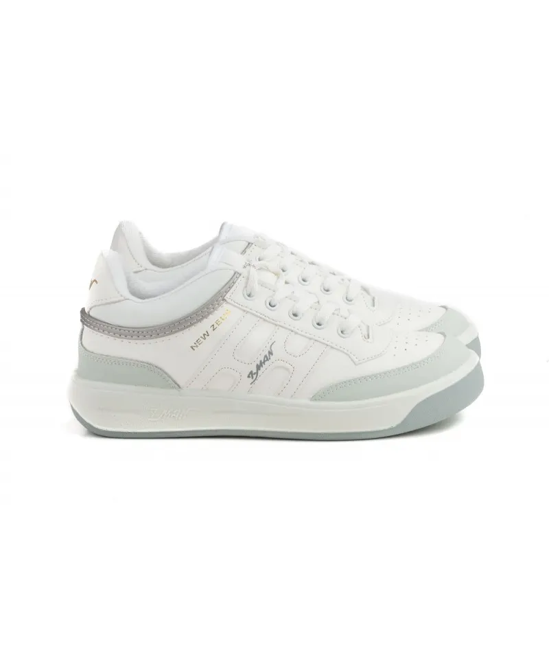 Deportivas Hombre Piel Blanco Cordones