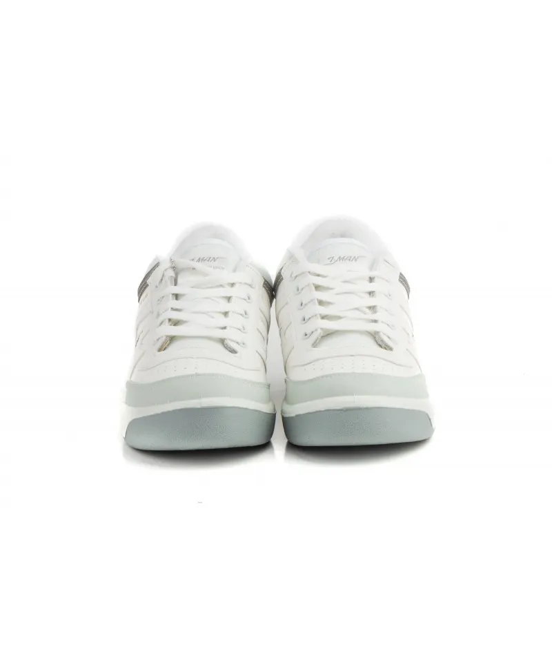 Deportivas Hombre Piel Blanco Cordones