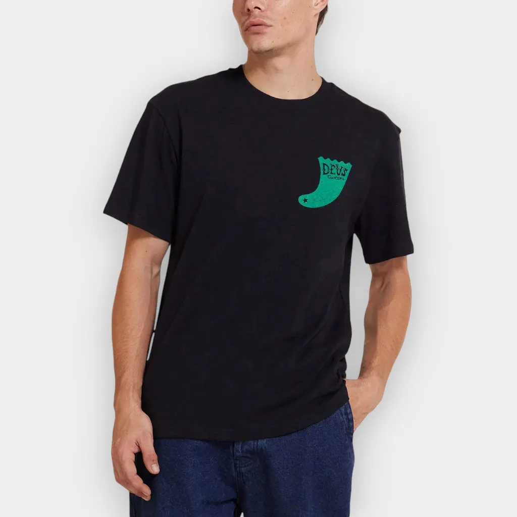 Deus Ex Machina – Camiseta Single fin black