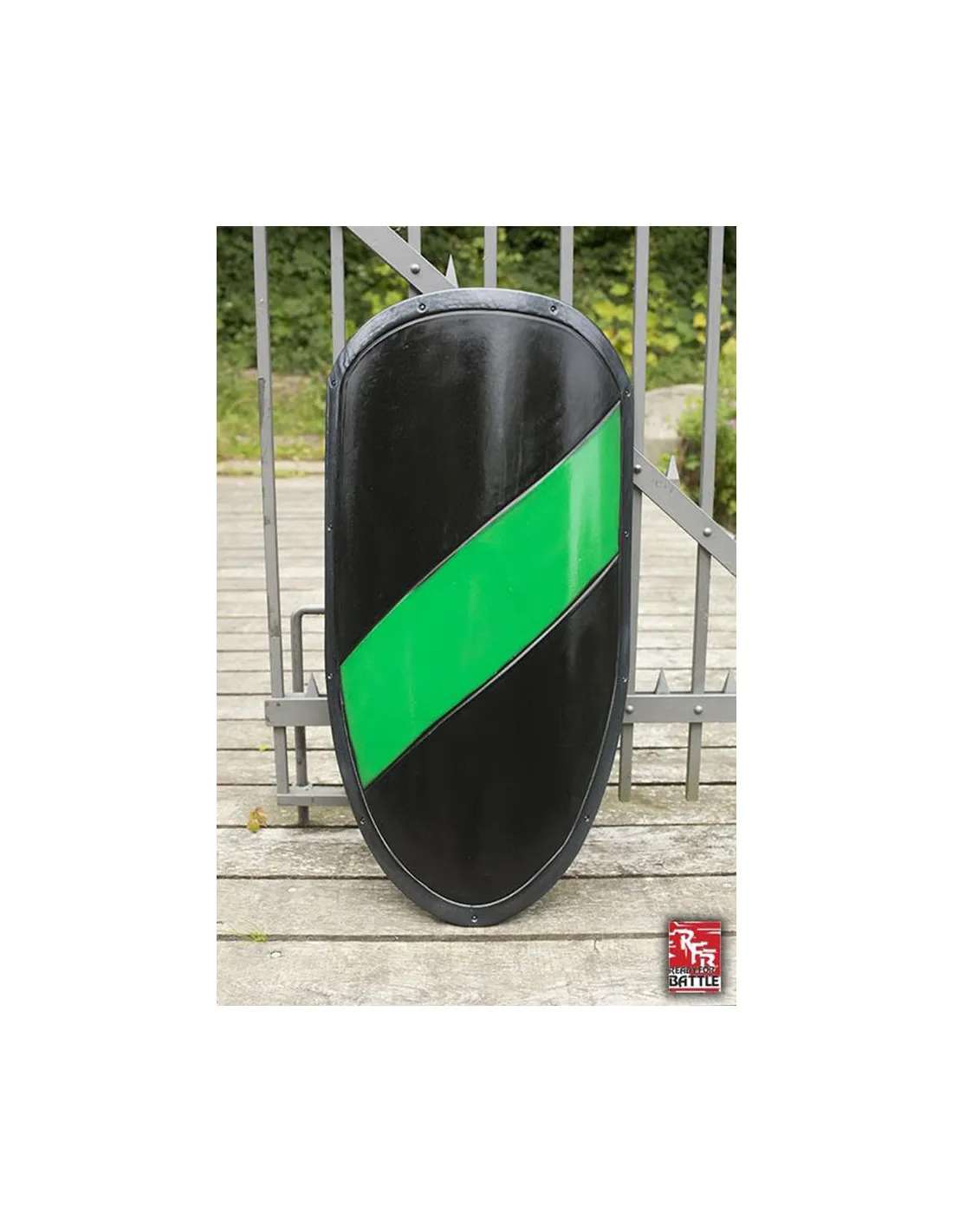 Escudo de látex bicolor Kite Alto Ready for Battle, LARP